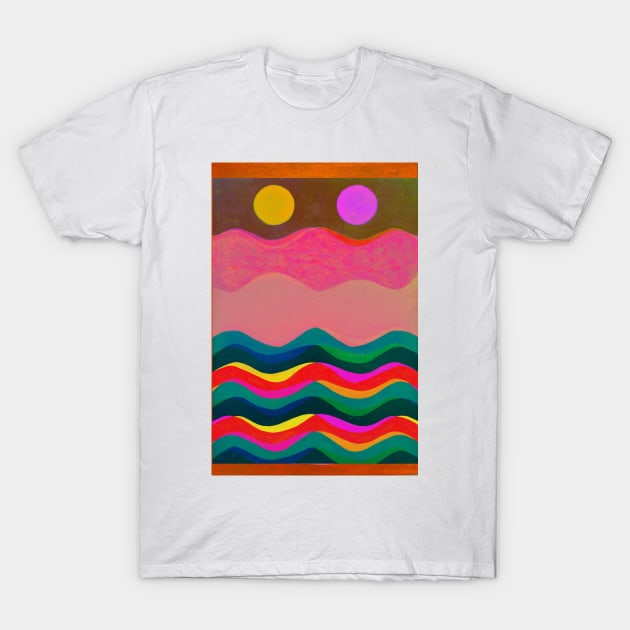 Two suns T-Shirt by Kat Evans